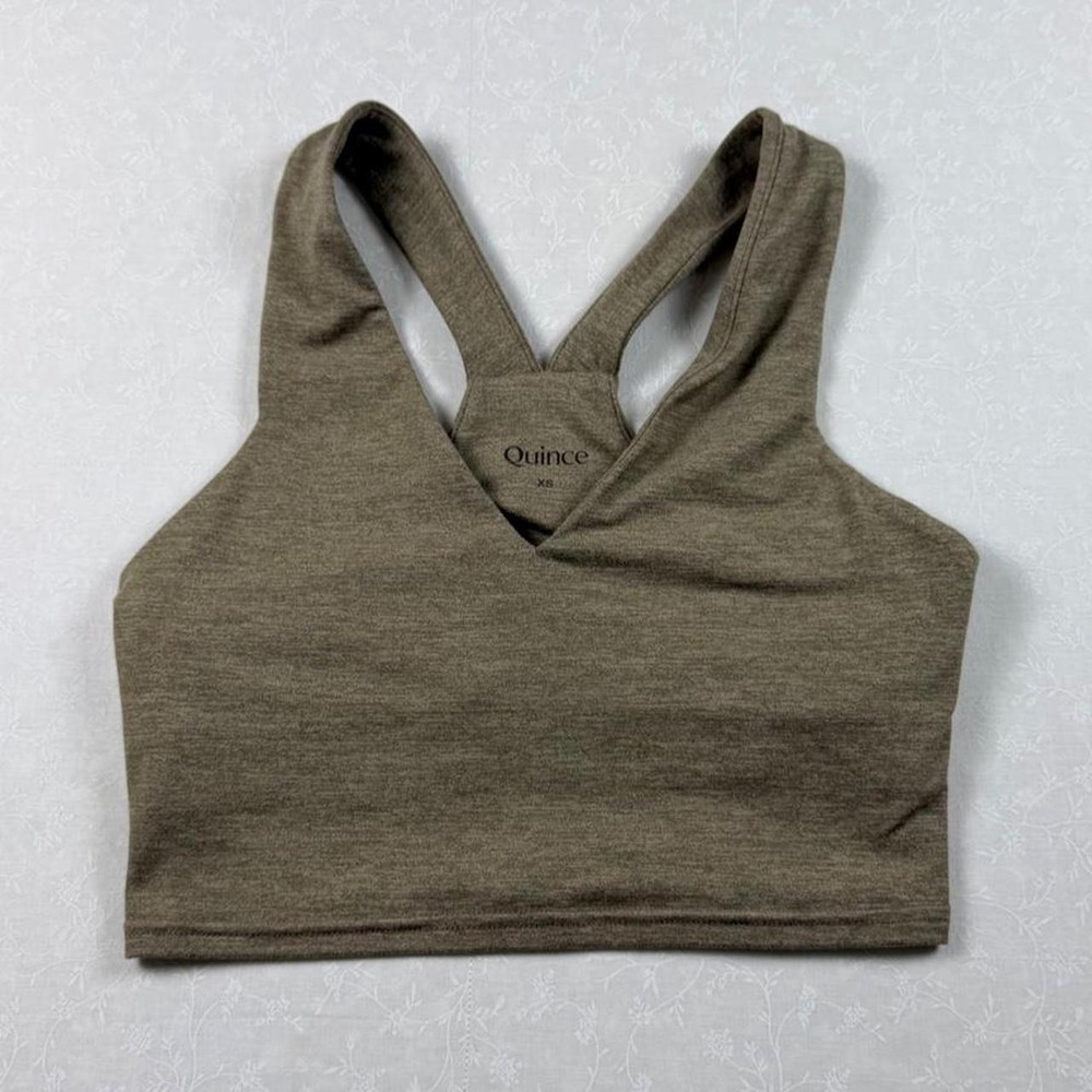 Quince Ultra-Soft V-Neck Cropped Tank — XS
